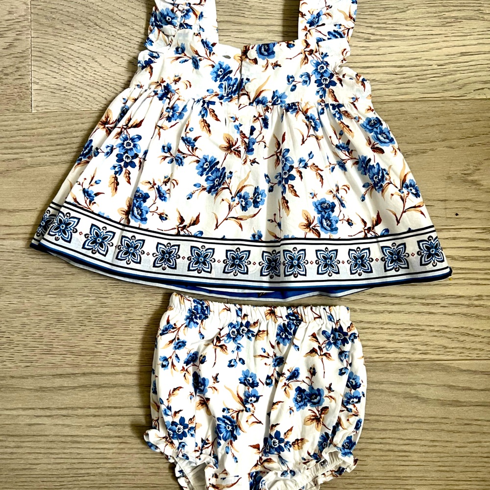 Janie and Jack 3-6 months baby girl dress - floral
